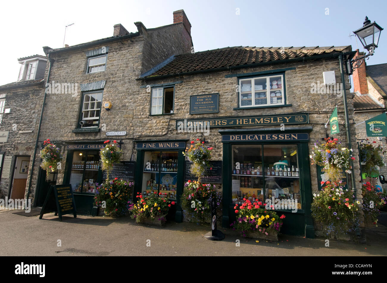 A food shop in Helmsley in North Yorkshire, Britain Stock Photo Alamy