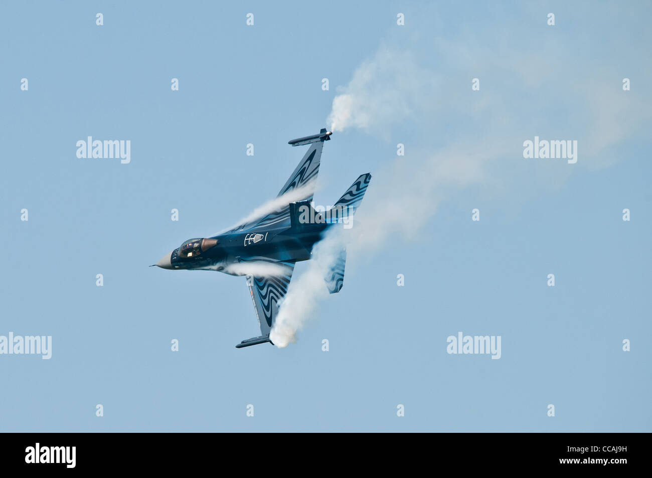 Blue Belgian F-16 Stock Photo