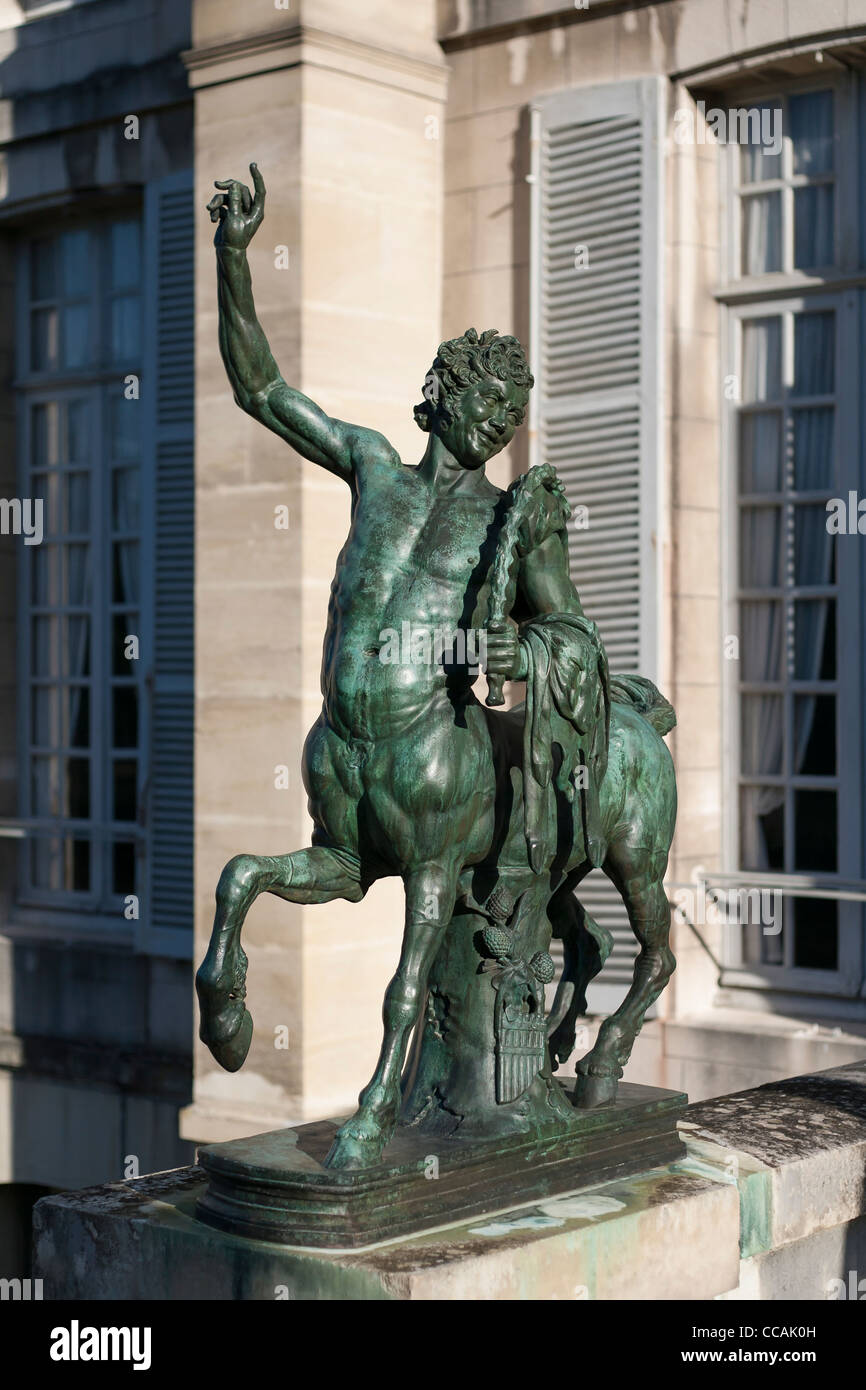 Statue of Centaur at Château de Malmaison, France Stock Photo