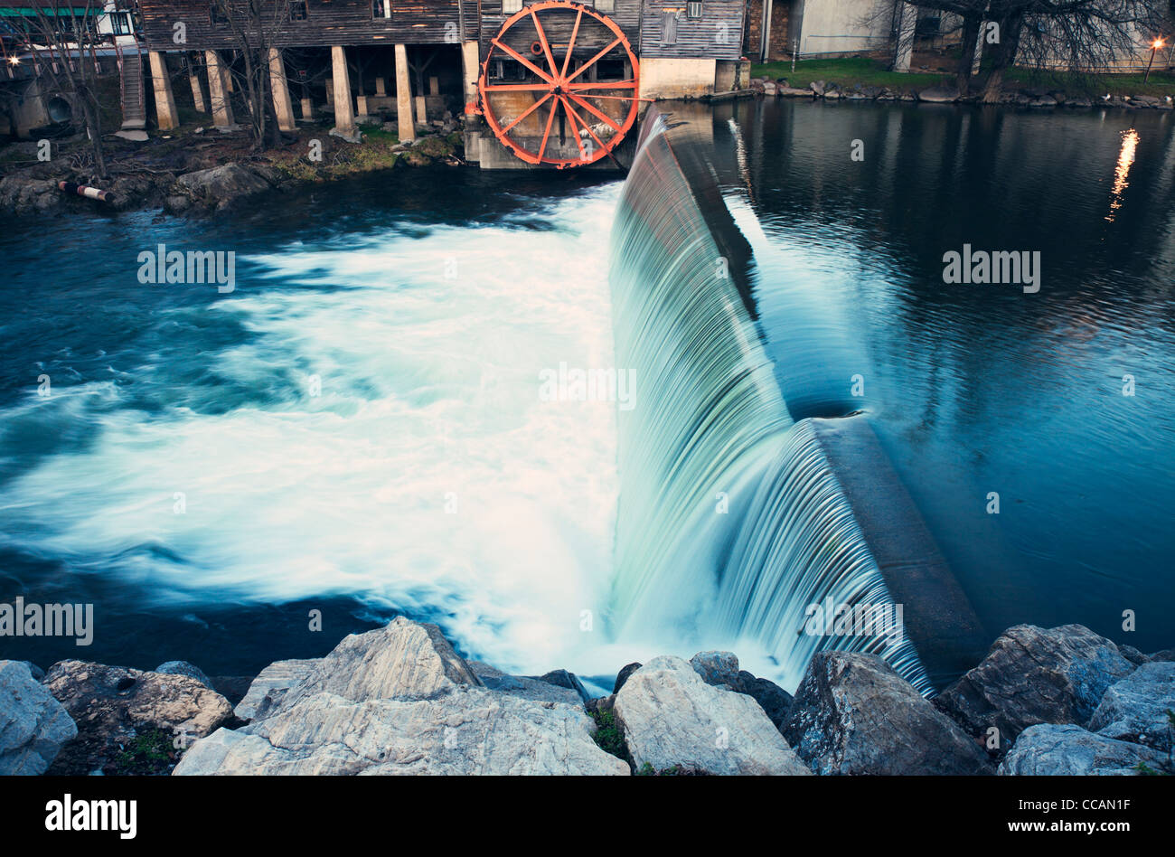 Old Mill in Pigeon Forge Stock Photo