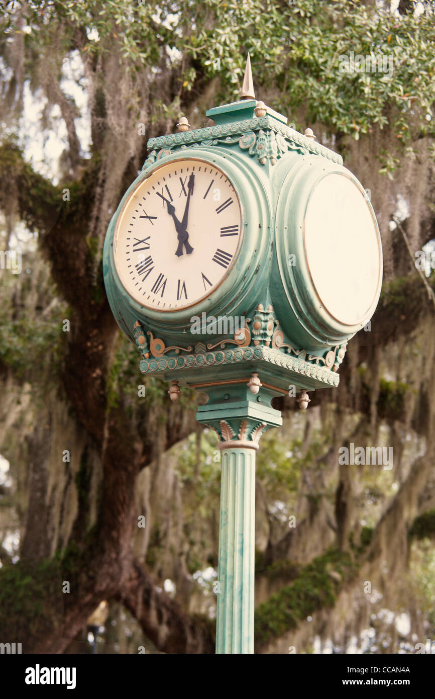 Old street clock in Tallahassee Stock Photo