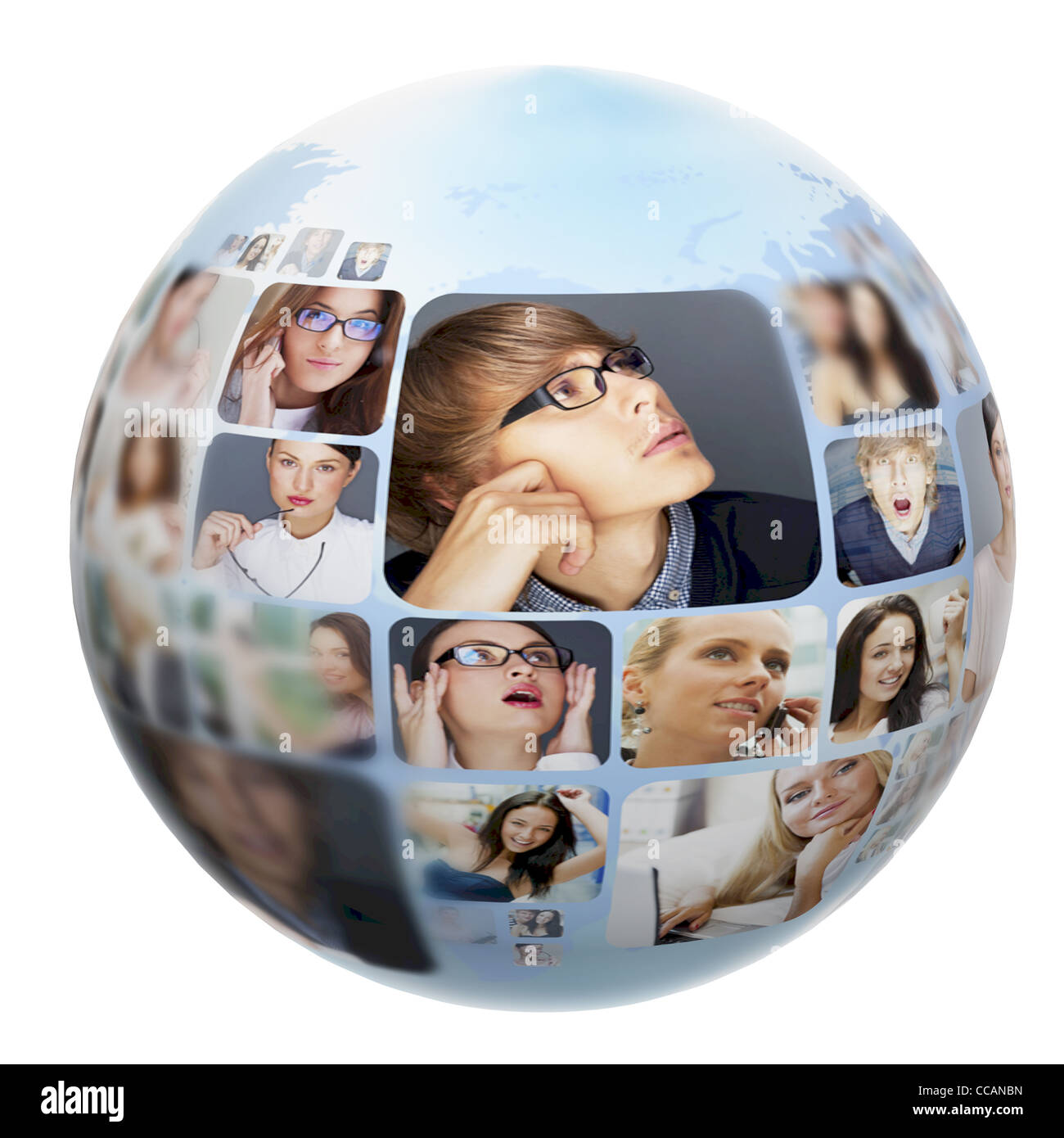 Faces collage world hi-res stock photography and images - Alamy