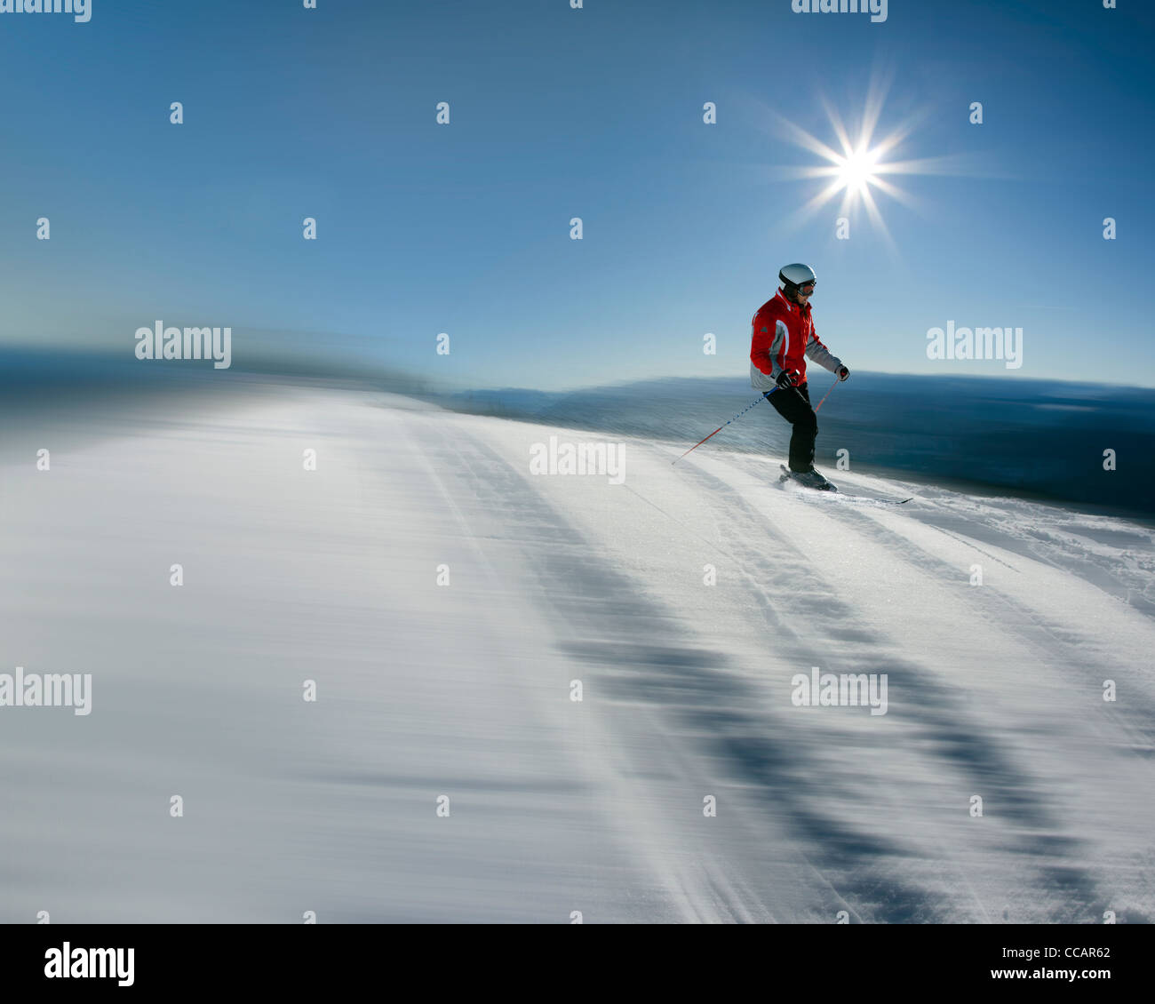 SPORT: Downhill Skiing Stock Photo