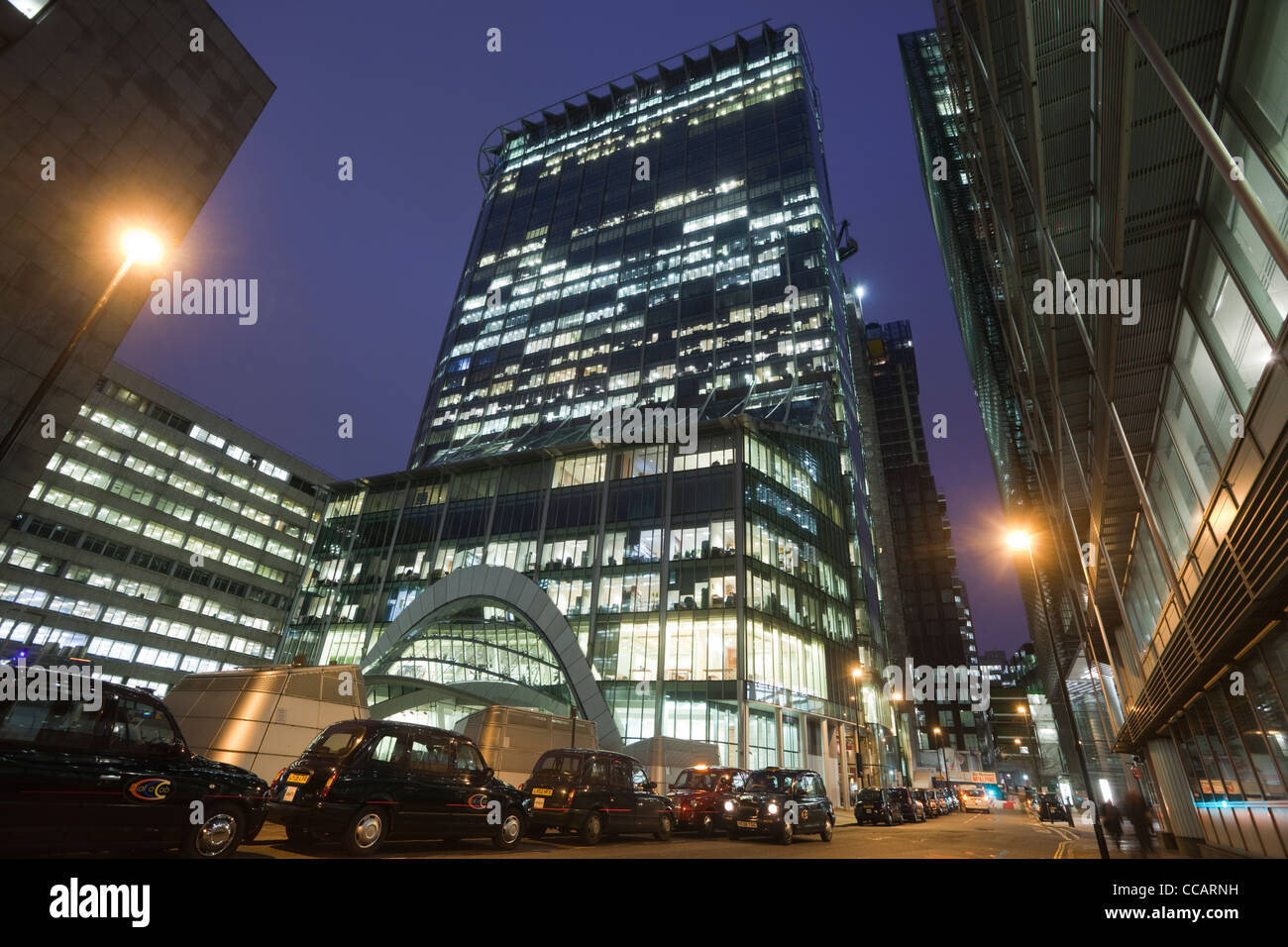 CityPoint Building in the City of London at dusk Stock Photo - Alamy