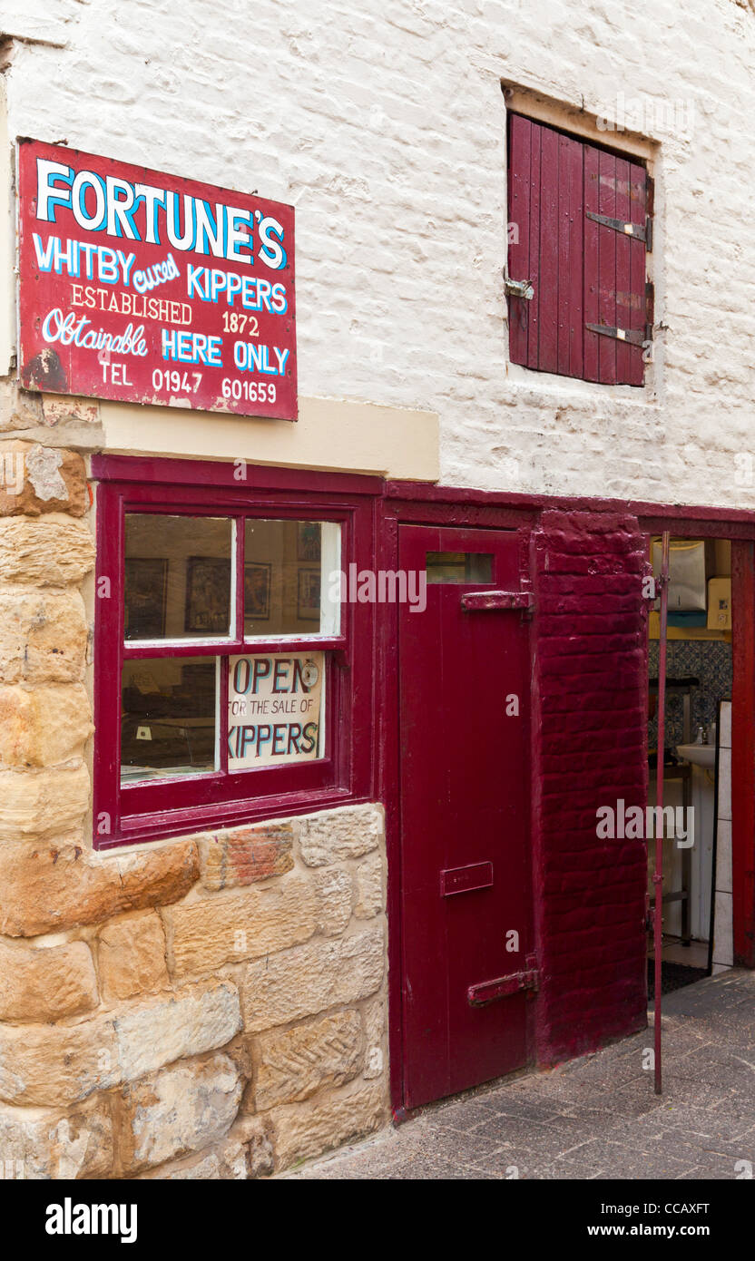 Fortune's Whitby Kippers shop Henrietta Street, Whitby Yorkshire