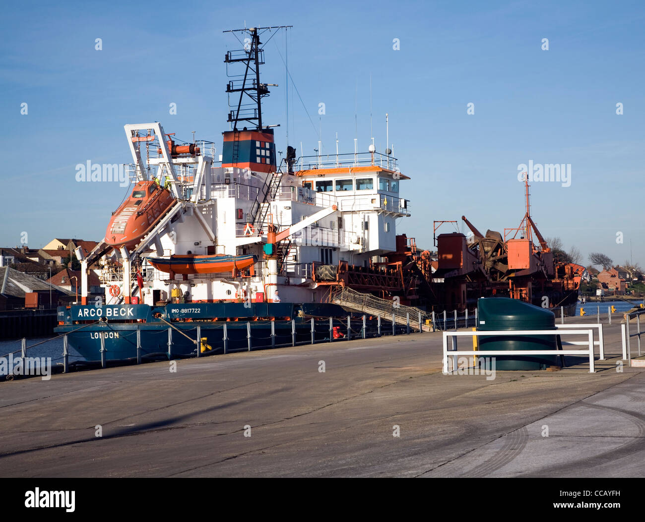 Arco Beck trailing suction hopper dredger ship Great Yarmouth Stock ...