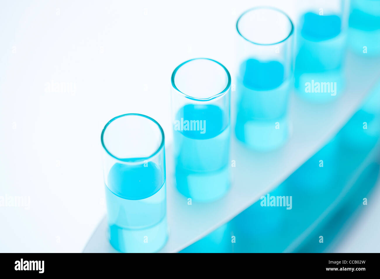 Test tubes in a rack Stock Photo Alamy
