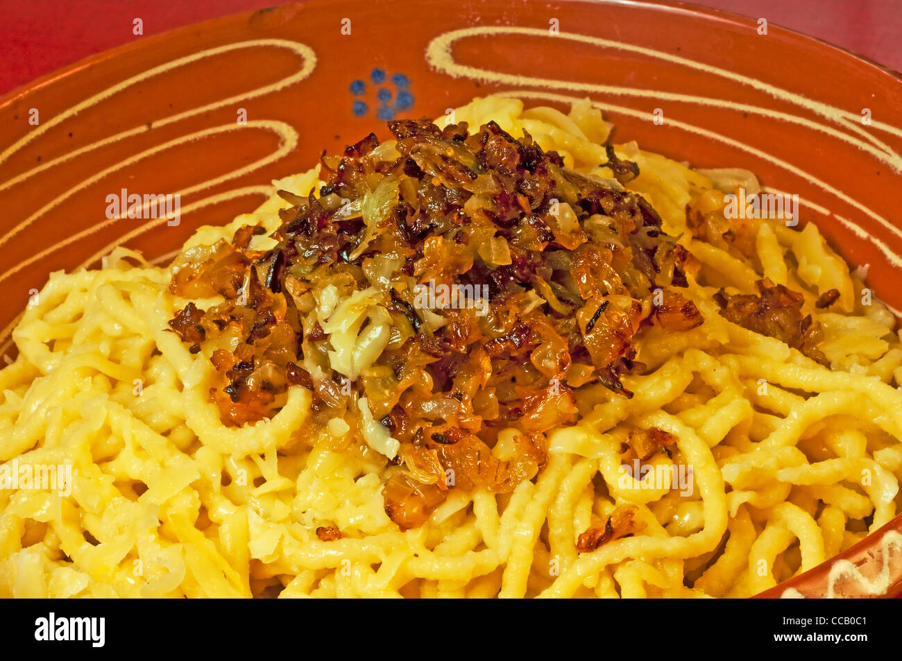 Swabian Spaetzle Stock Photo