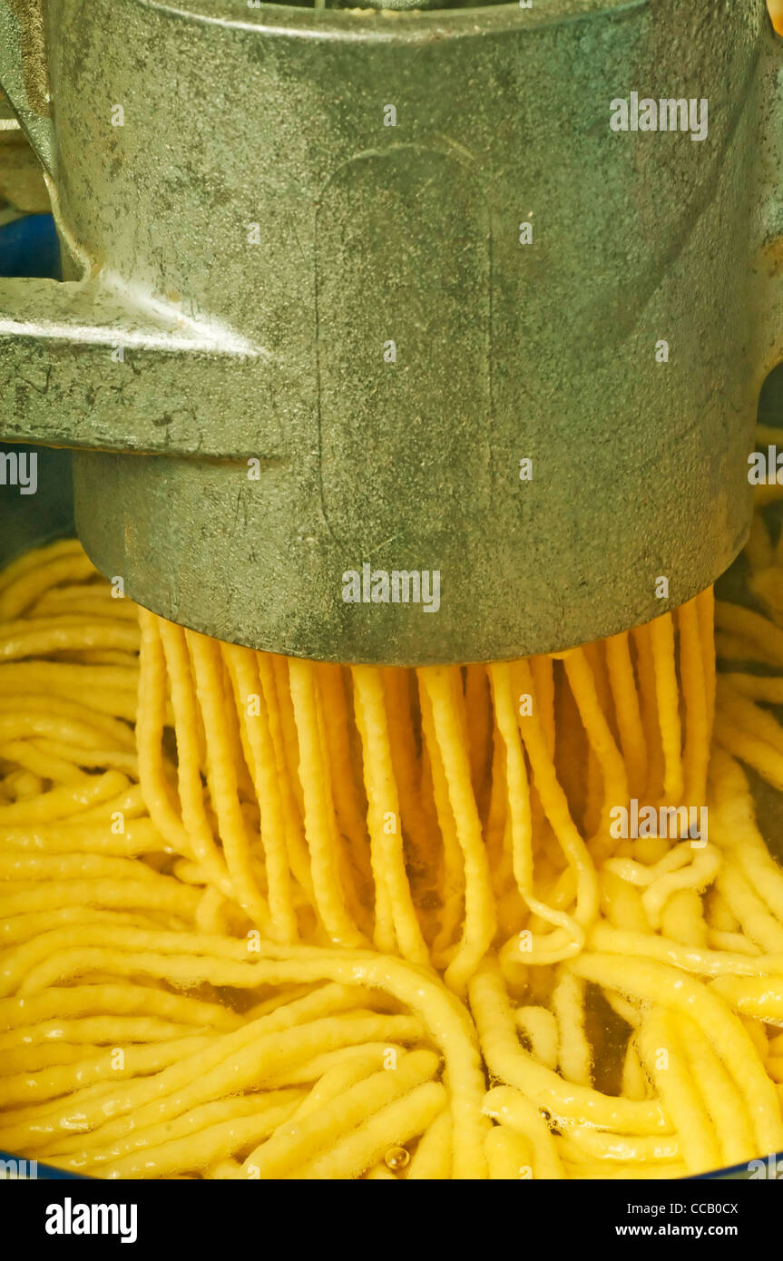 machine for Swabian Spaetzle Stock Photo