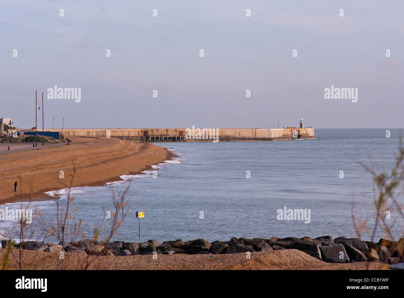 Folkestone Seafront Including The Pier Folkestone Kent UK Stock Photo