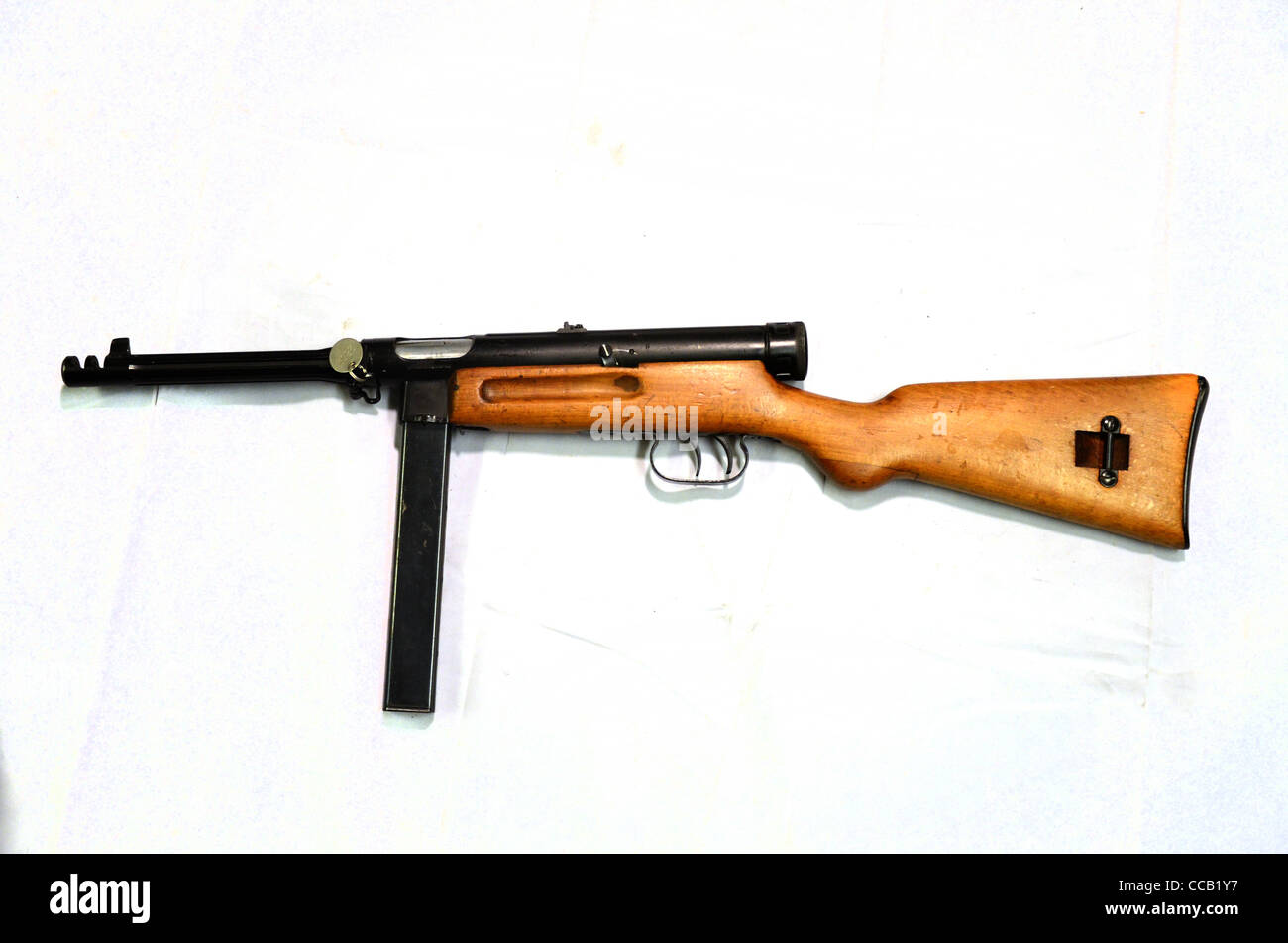 Beretta Model 38 44 Italy 9mm 1944submachine gun automatic weapon Stock Photo
