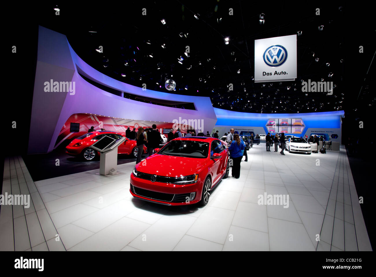 Volkswagen display at 2012 North American International Auto Show Stock ...