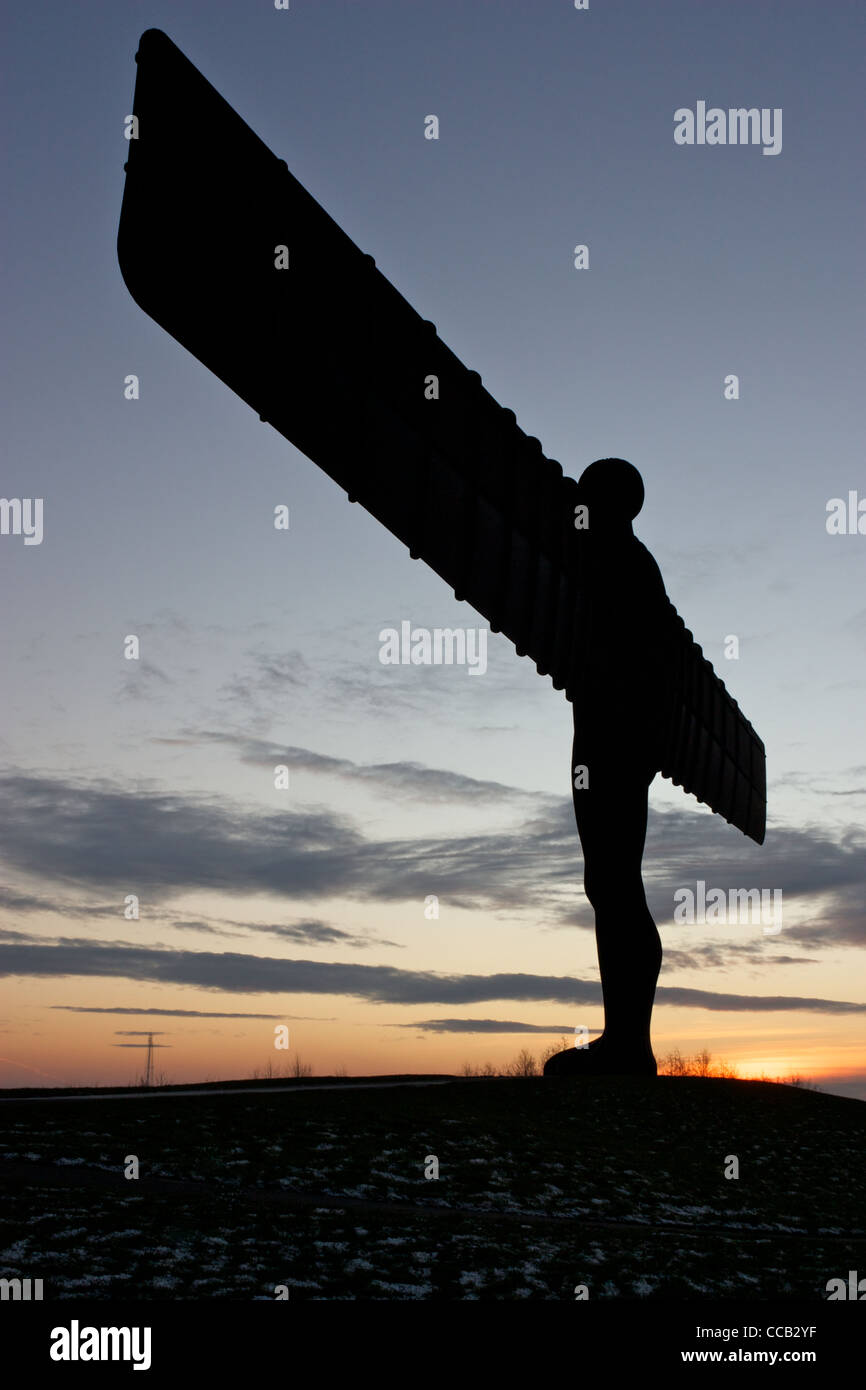 Angel of the North at Sunset, Newcastle-Gateshead Stock Photo - Alamy