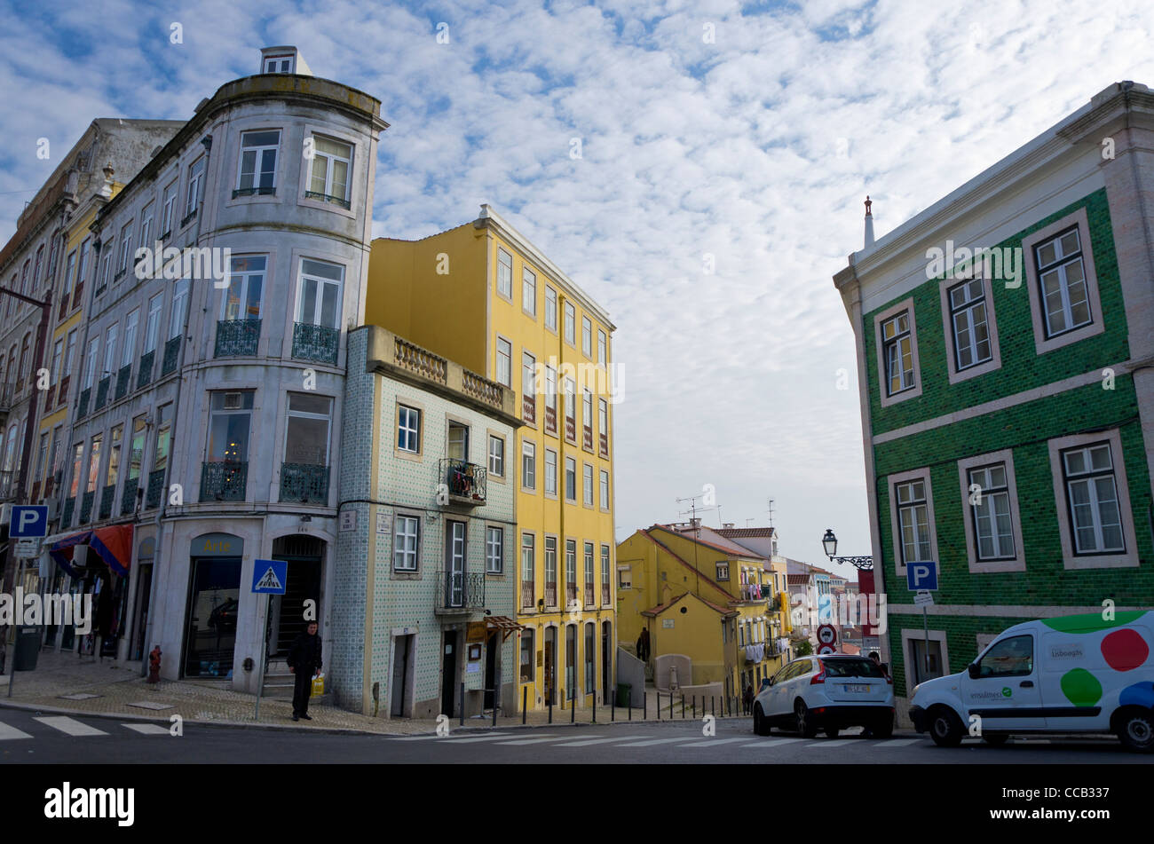 Principe Real square. Bairro Alto. Lisbon. Portugal Stock Photo