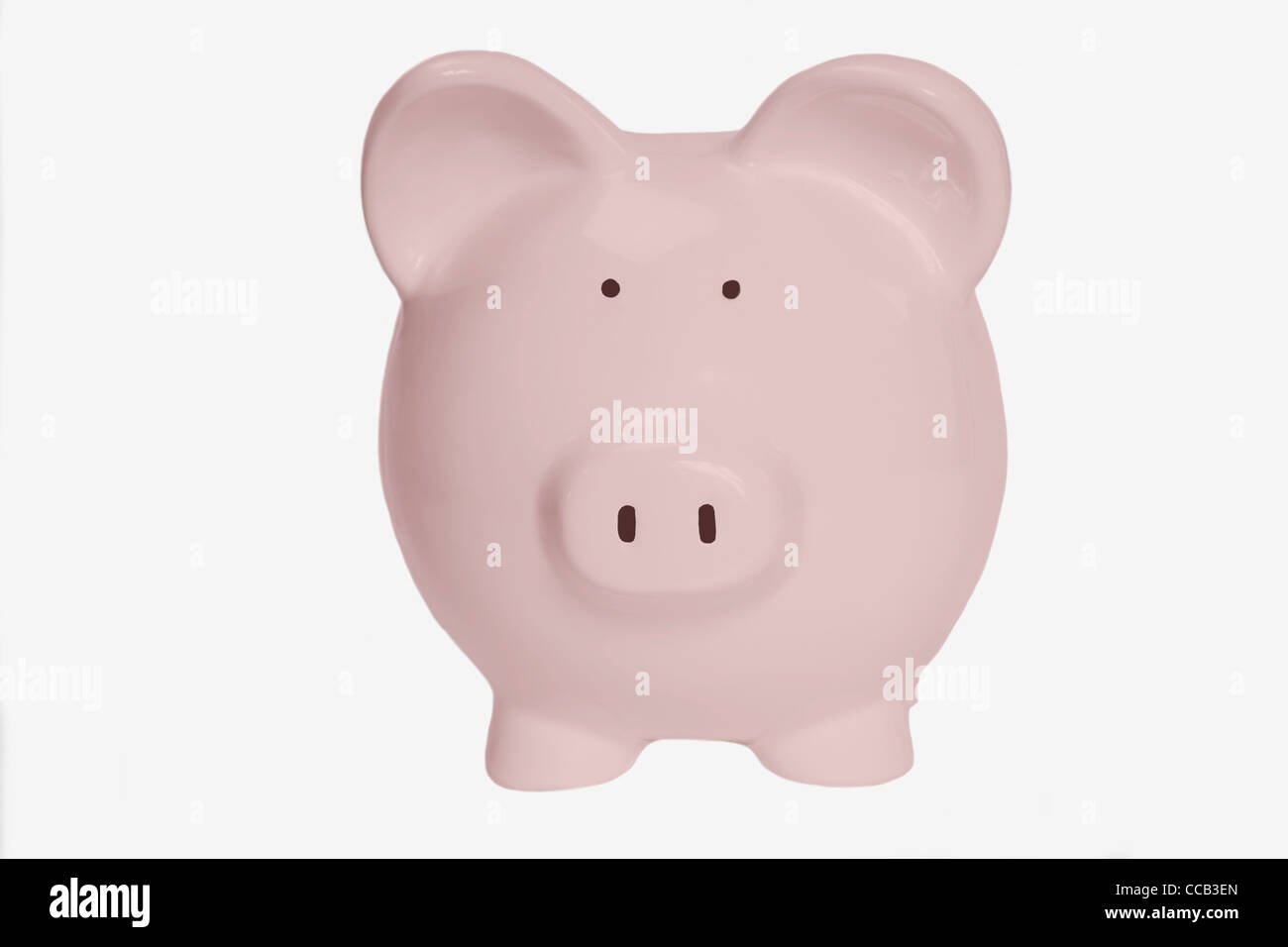 Detailansicht eines rosa Sparschweines | Detail photo of a pink piggy bank Stock Photo