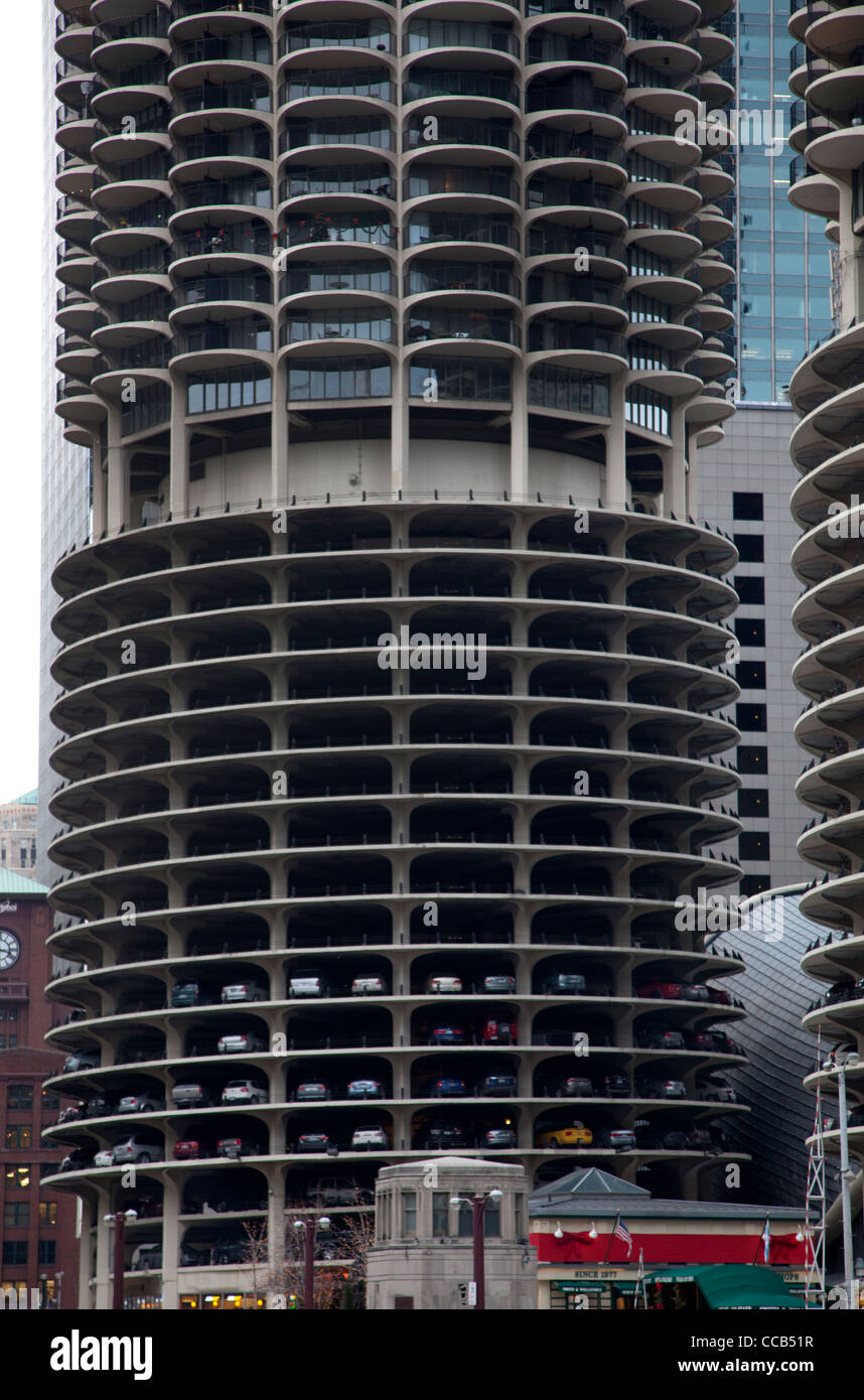 Parking Garage/Apartments. Downtown Chicago.  Downtown chicago, Garage  apartments, Parking garage