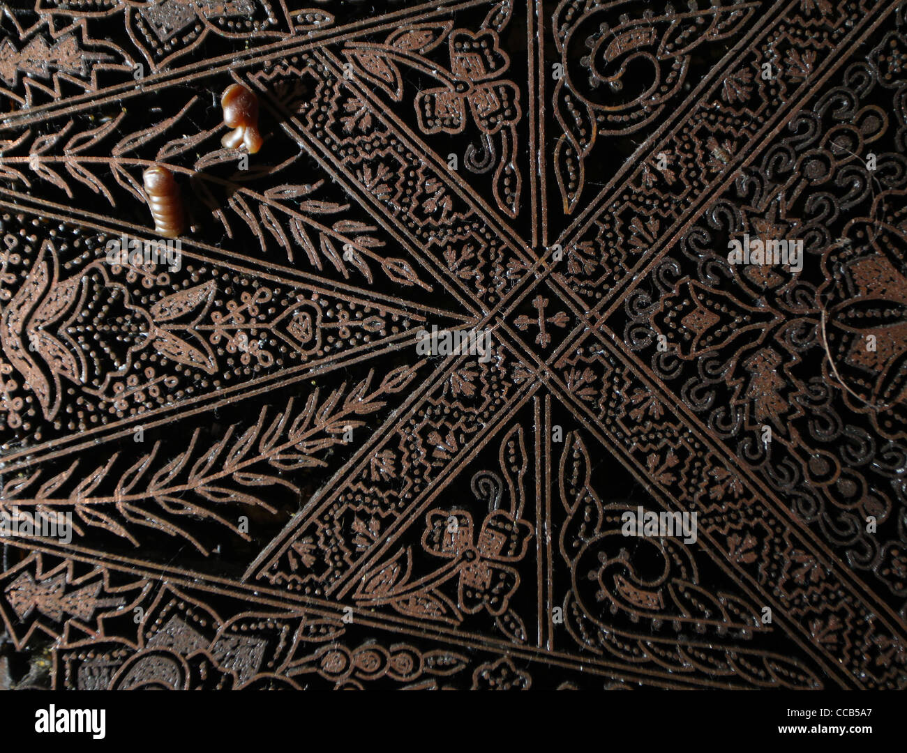 Traditional batik fabric which made from cotton or silk in Bali Stock Photo