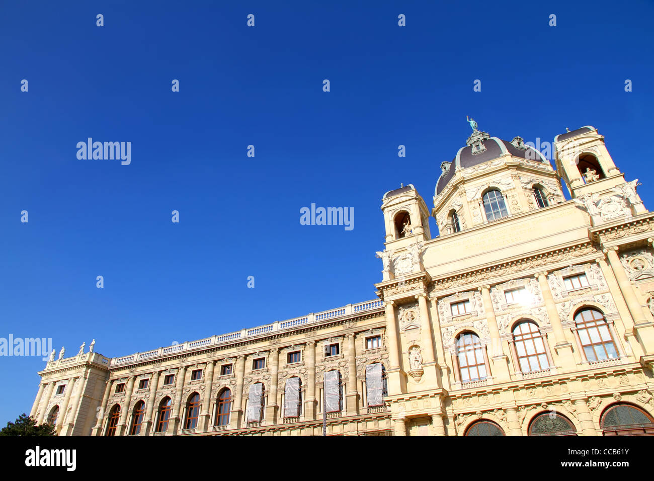 The Museum of Natural History in Vienna. View from the Maria-Theresien Place. Stock Photo