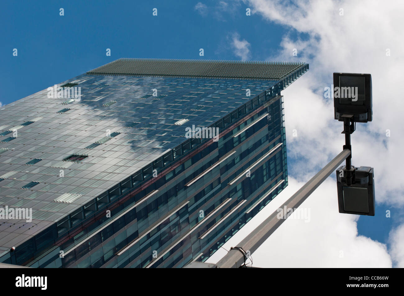 Beetham Tower, home of the Hilton Hotel, Deansgate, Manchester Stock Photo