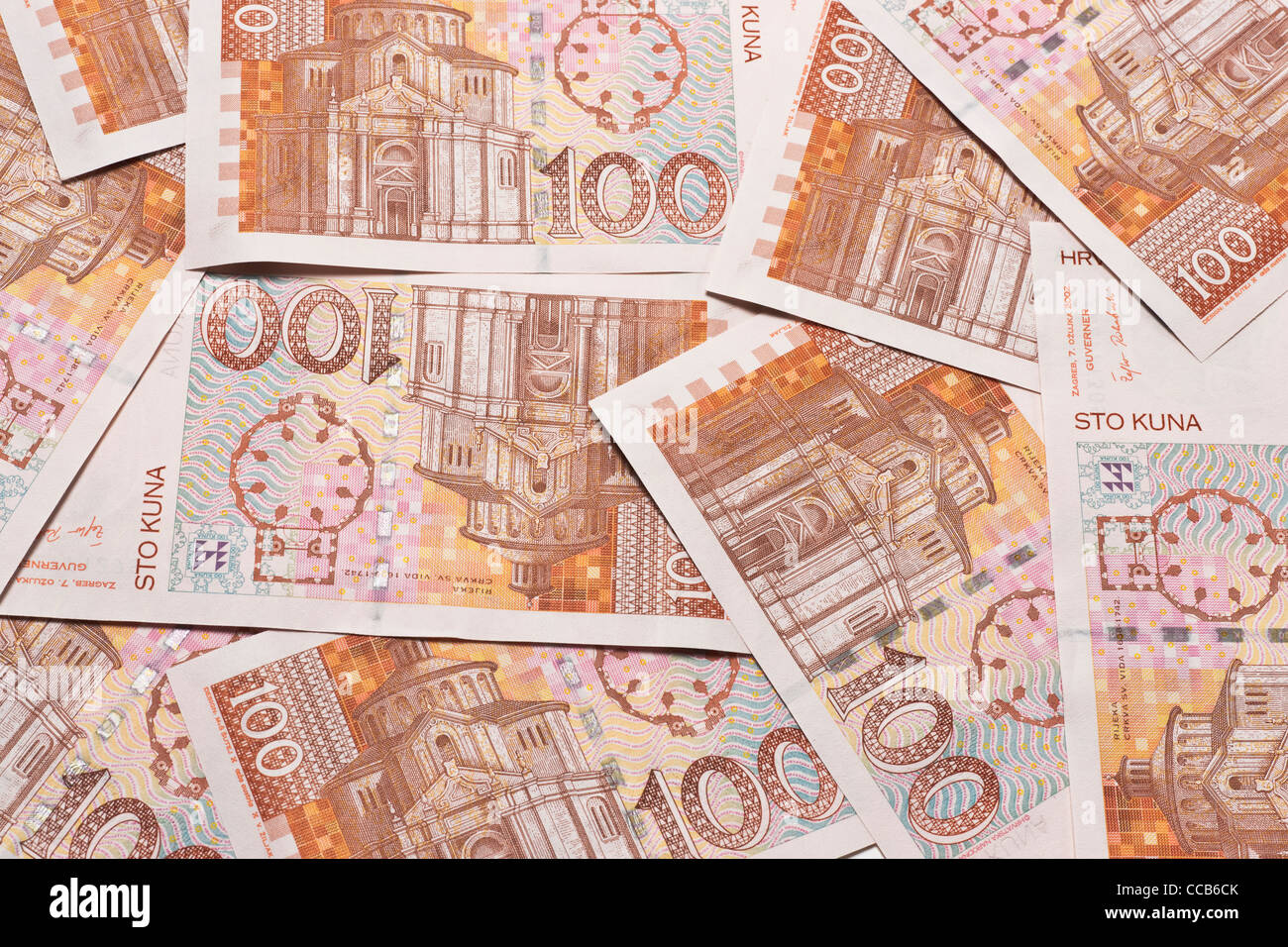 100 kuna banknotes on back hires stock photography and images Alamy