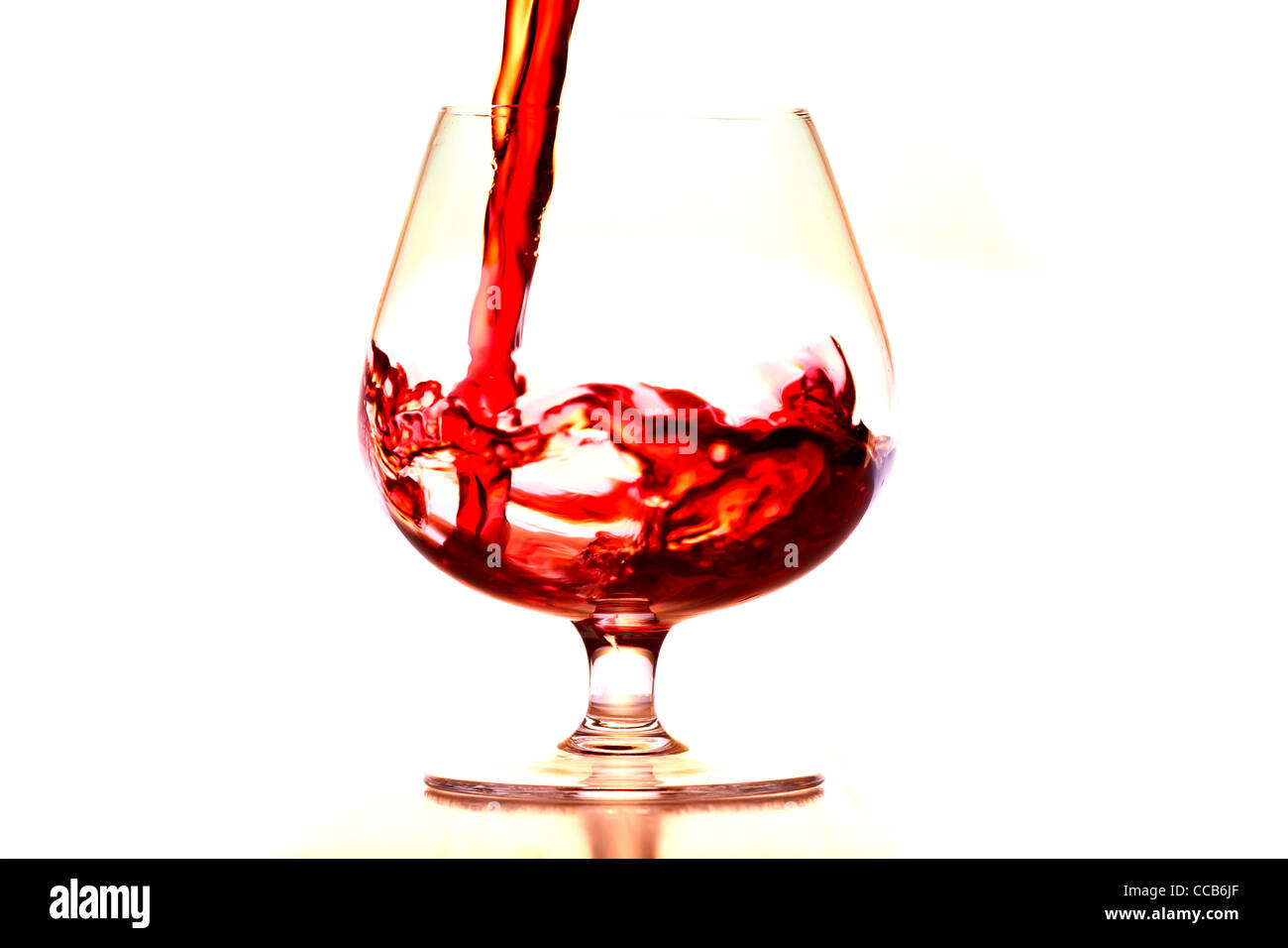 wine glass pouring wine Stock Photo Alamy