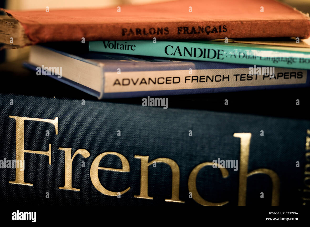 French Language Books Stock Photo Alamy