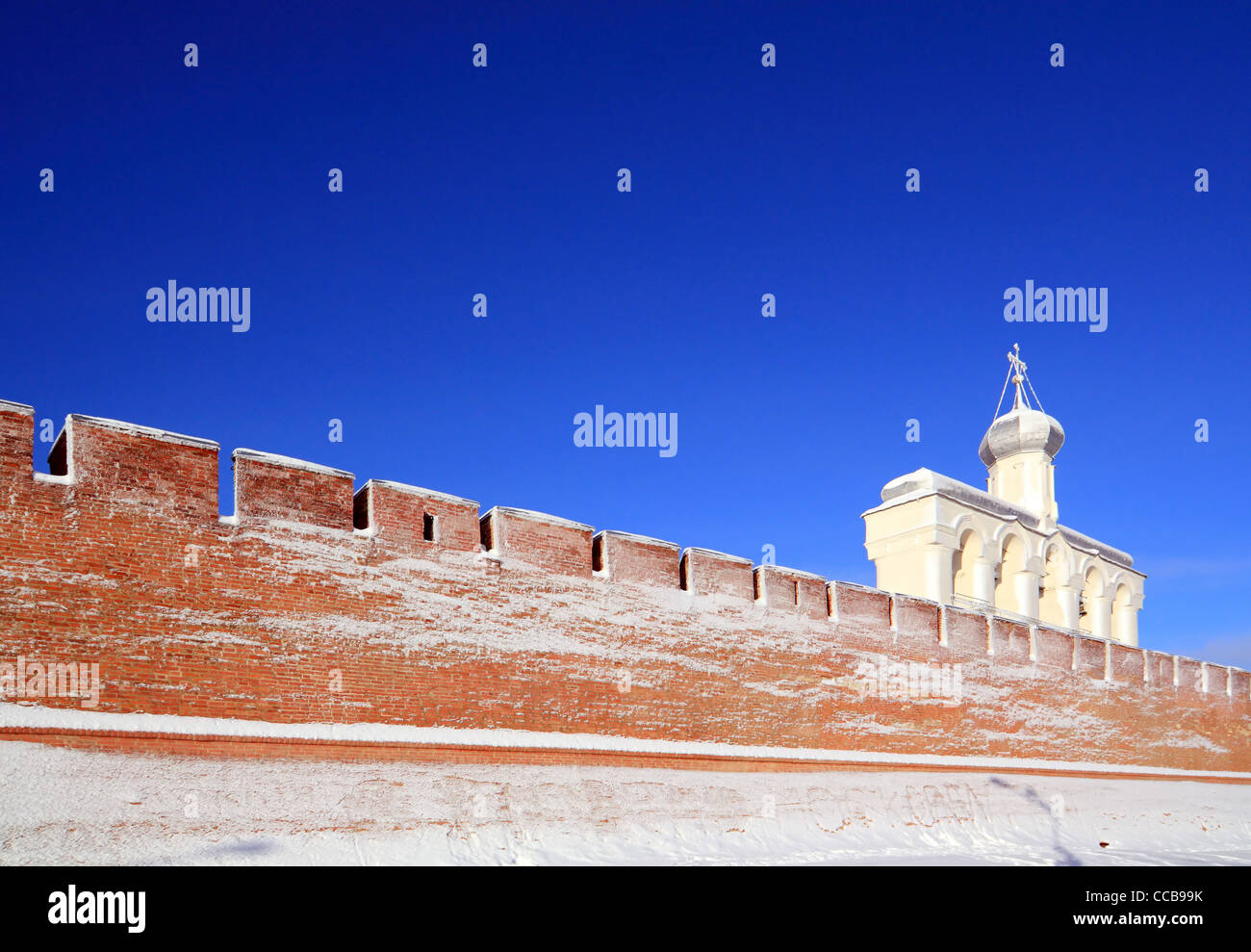 wall to old fortress Stock Photo