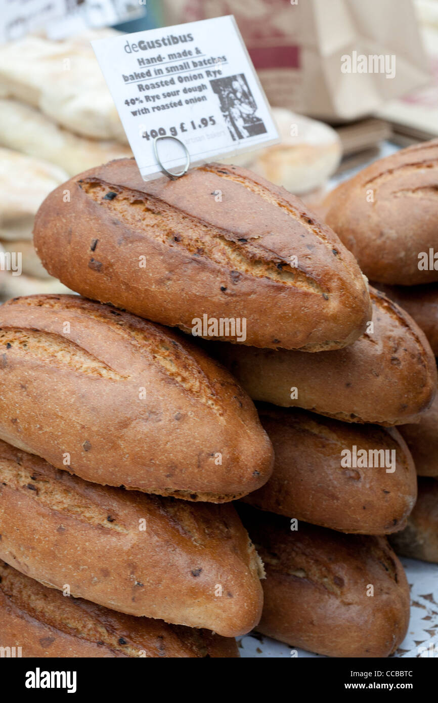 roasted onion rye bread batches Stock Photo Alamy