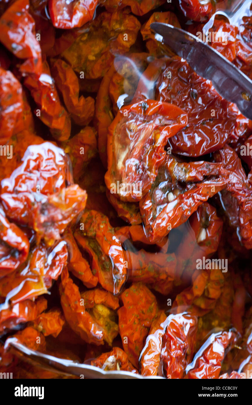 sun dried tomatoes in oil Stock Photo Alamy
