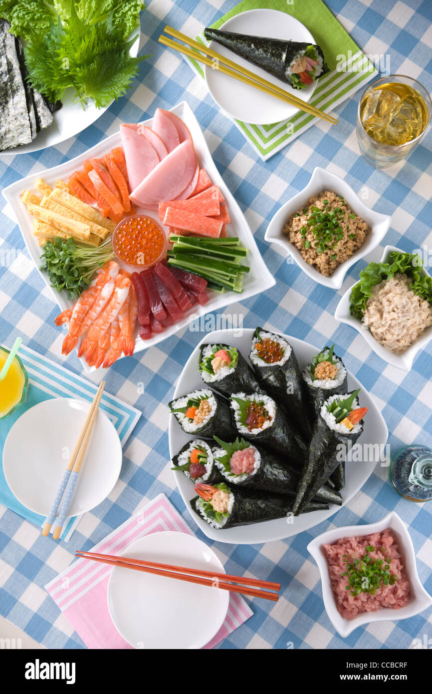 Temakizushi Stock Photo Alamy