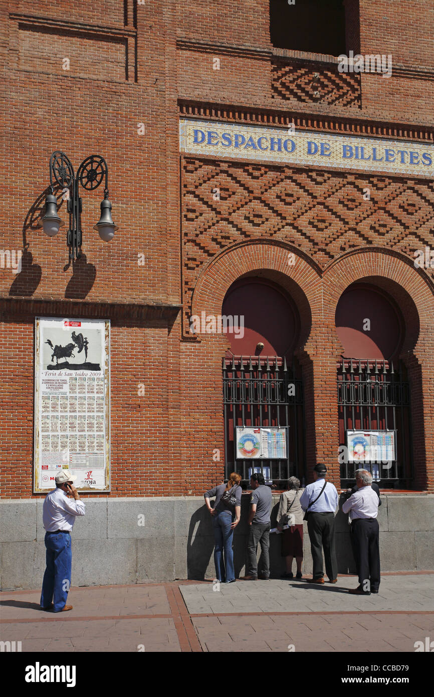 The ticket office at the Plaza de Toros de Las Ventas in Madrid, Spain Stock Photo