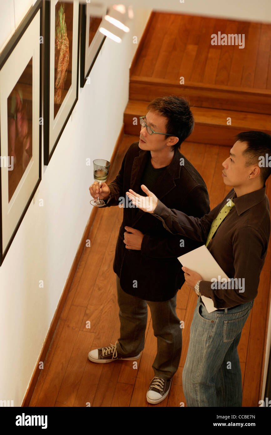 Artwork showing two men hi-res stock photography and images - Alamy