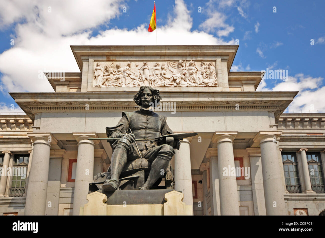 EUROPE, SPAIN, Madrid, Prado Museum, statue of Velazquez Stock Photo
