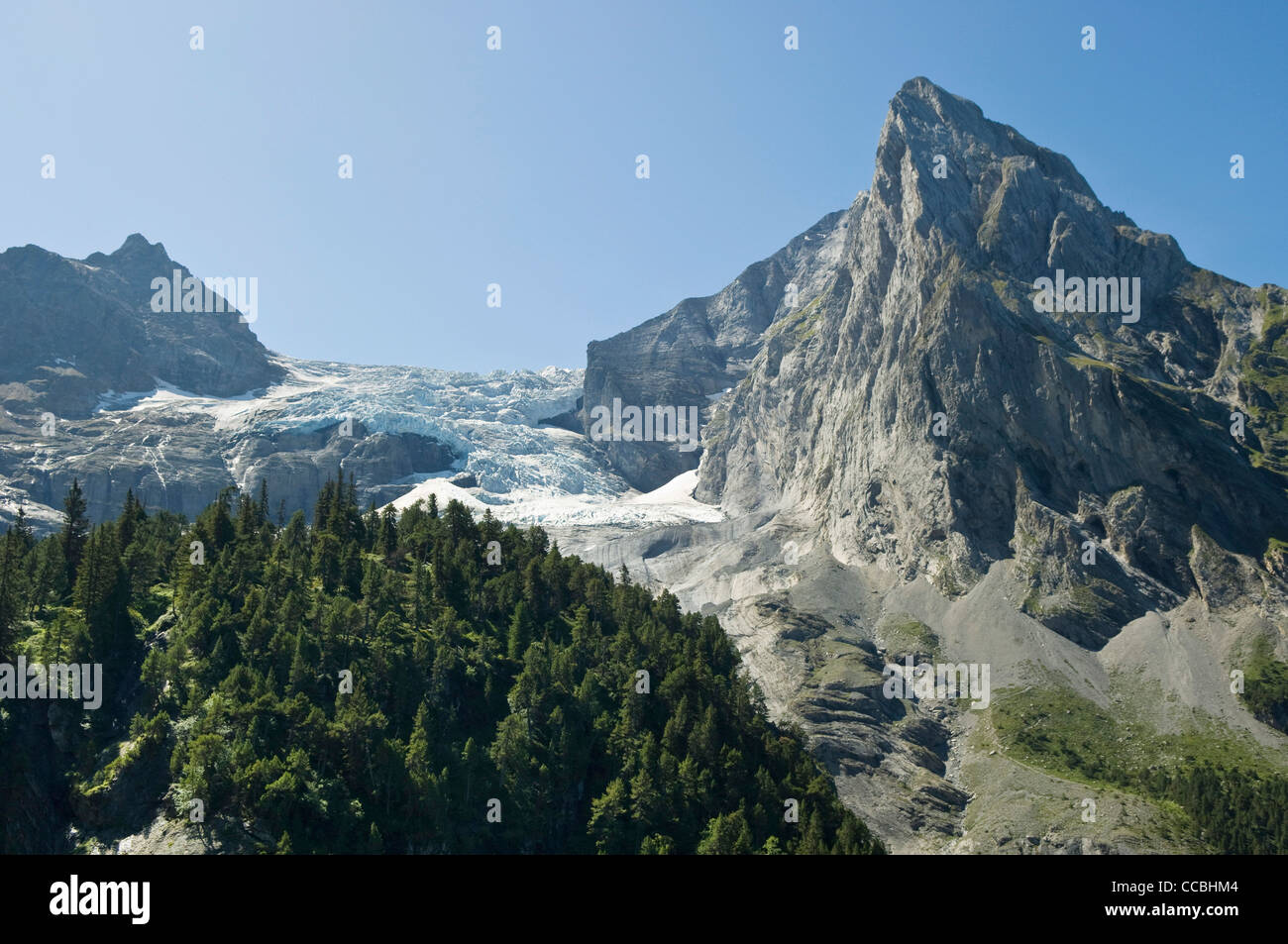 wetterhorn, wellhorn and rosenlaui glacier, meiringen, switzerland