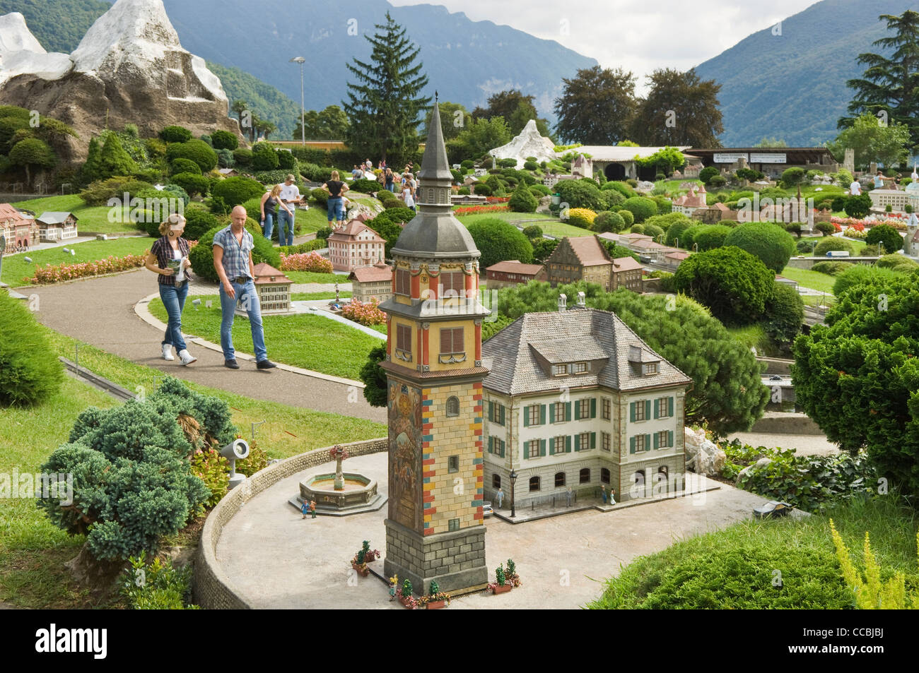 svizzera in muniatura, swissminiatur, melide, switzerland Stock Photo