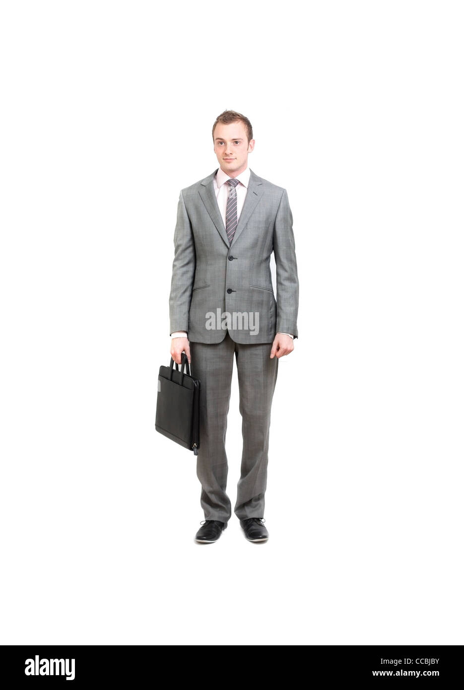 Business man with briefcase Stock Photo