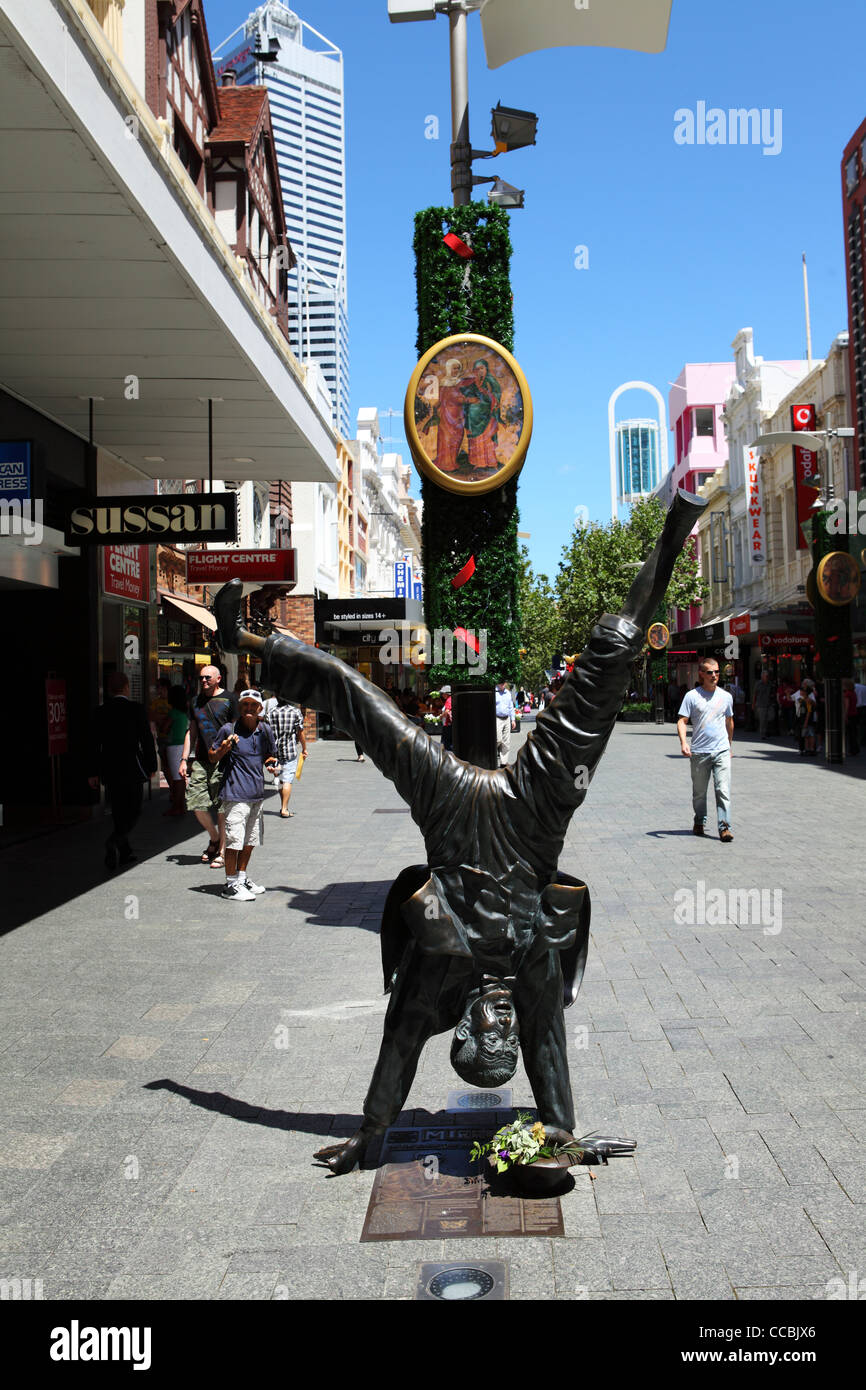 Statue, Hay Street, Perth, Australia Stock Photo Alamy