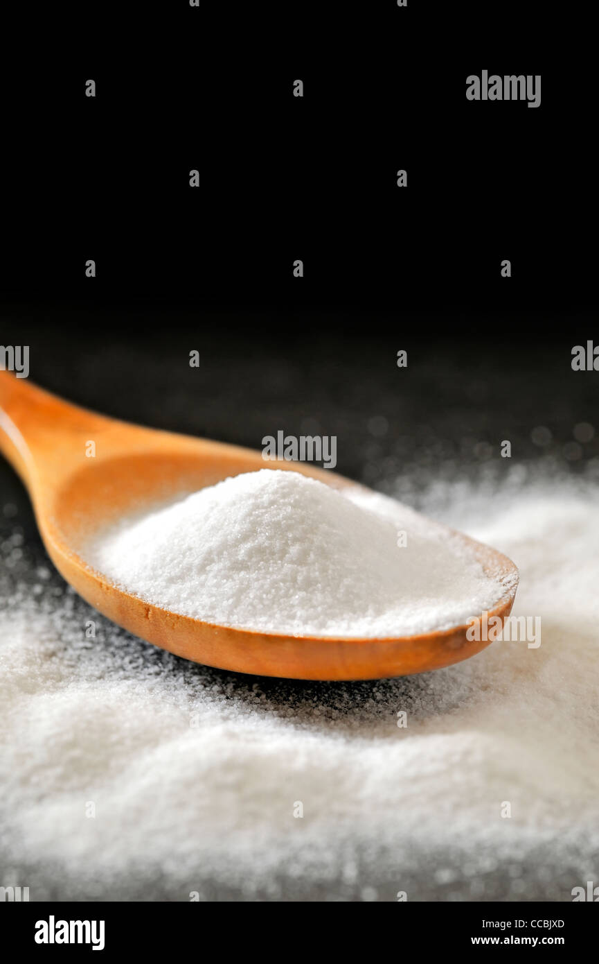 Spoonful of bicarbonate Stock Photo