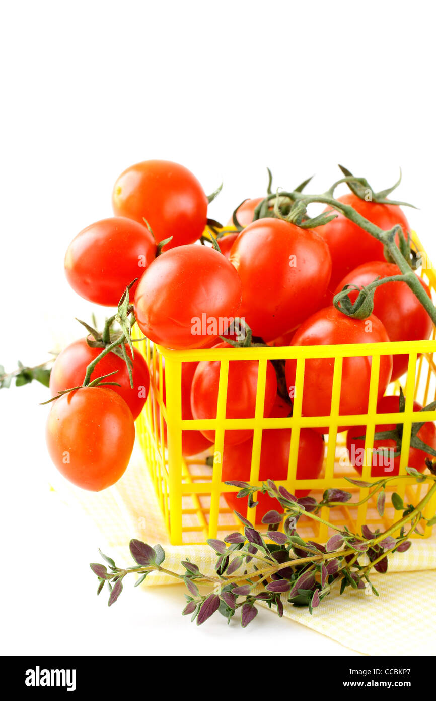 Tomatoes Cherry fresh ripe Stock Photo - Alamy