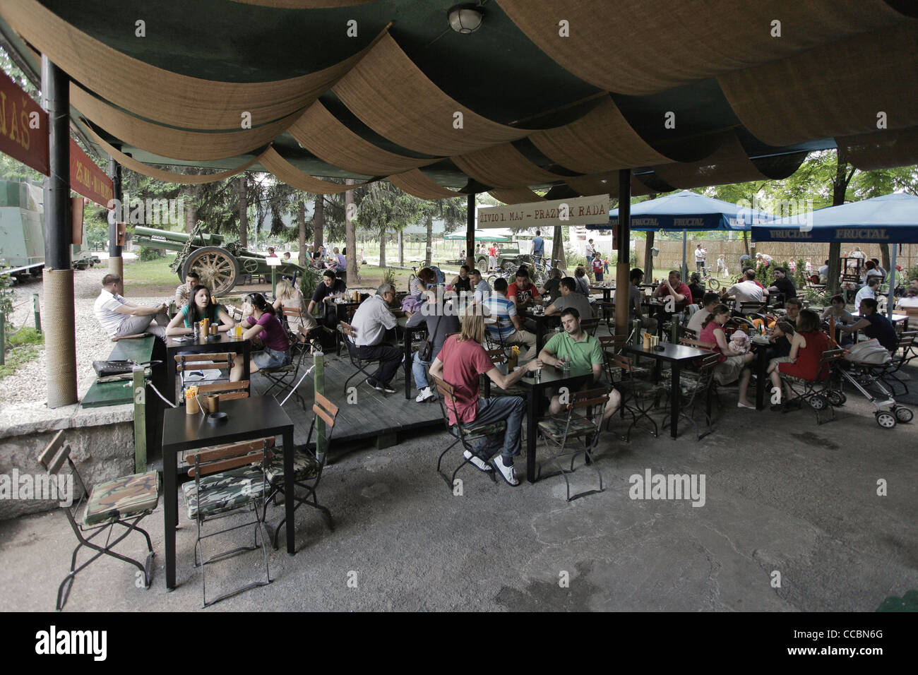 Caffe Tito in Sarajevo. Bosnia and Herzegovina Stock Photo