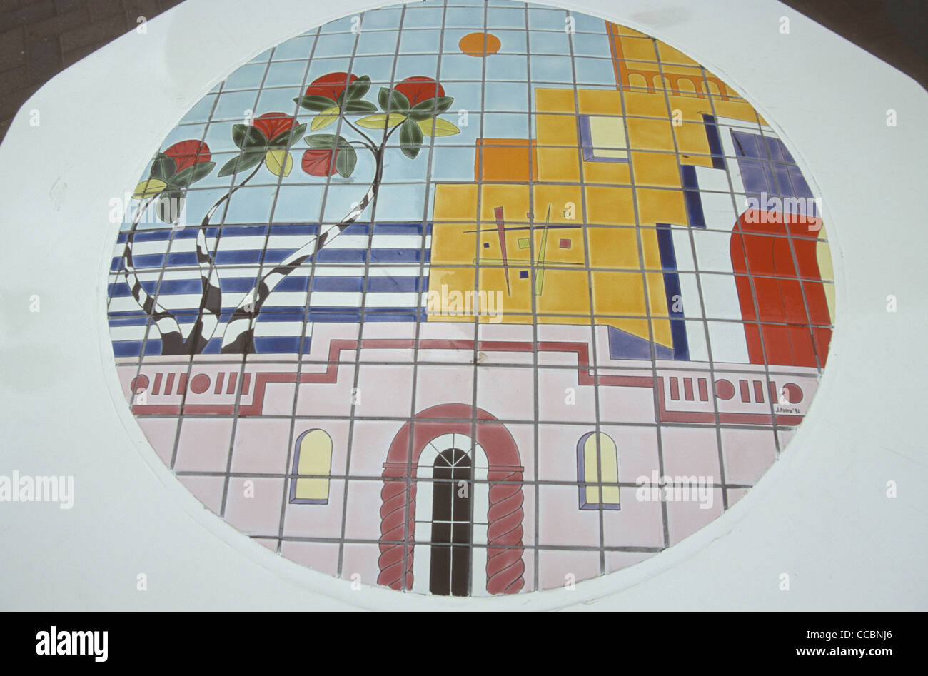 New Zealand Napier Ceramic tiles Stock Photo Alamy