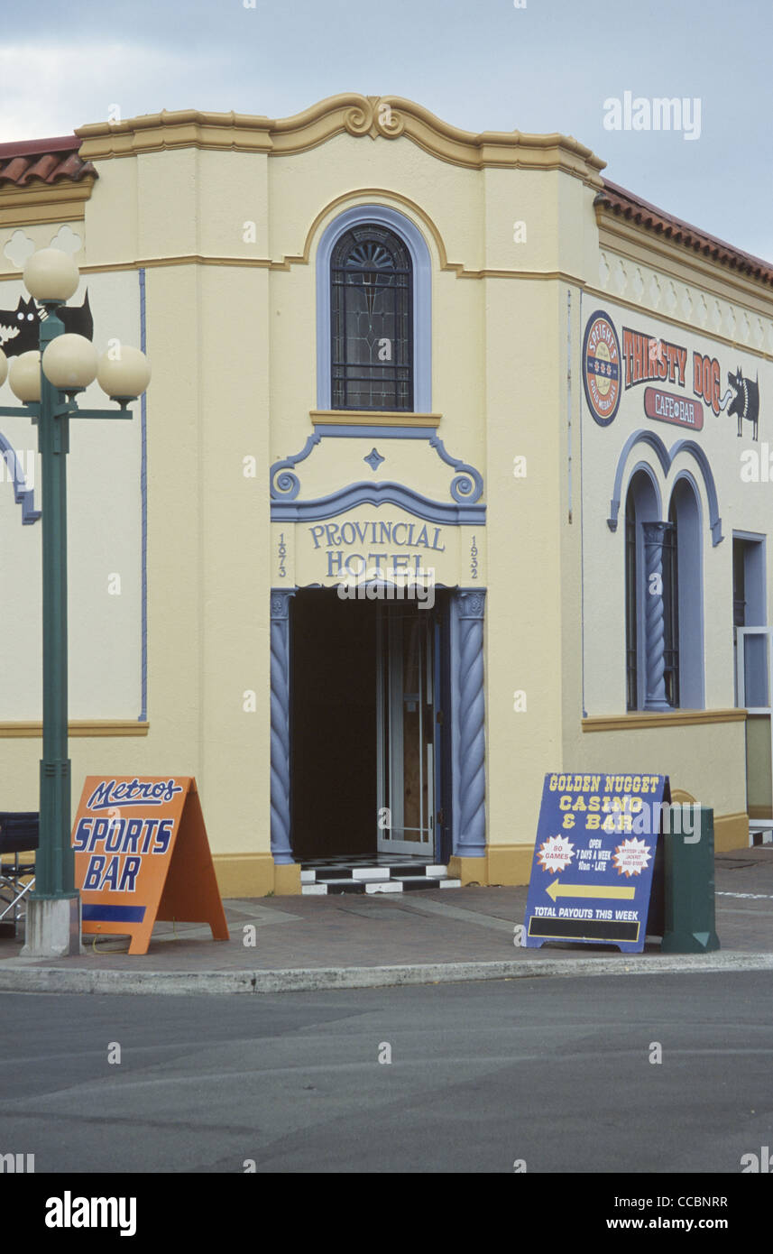 New Zealand Napier Spanish Mission Style Building Provincial Hotel ...