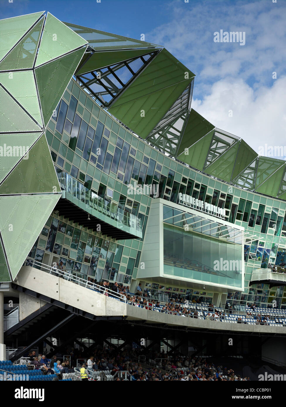 CARNEGIE PAVILION CRICKET STAND, LEEDS, UNITED KINGDOM, 2010 Stock Photo