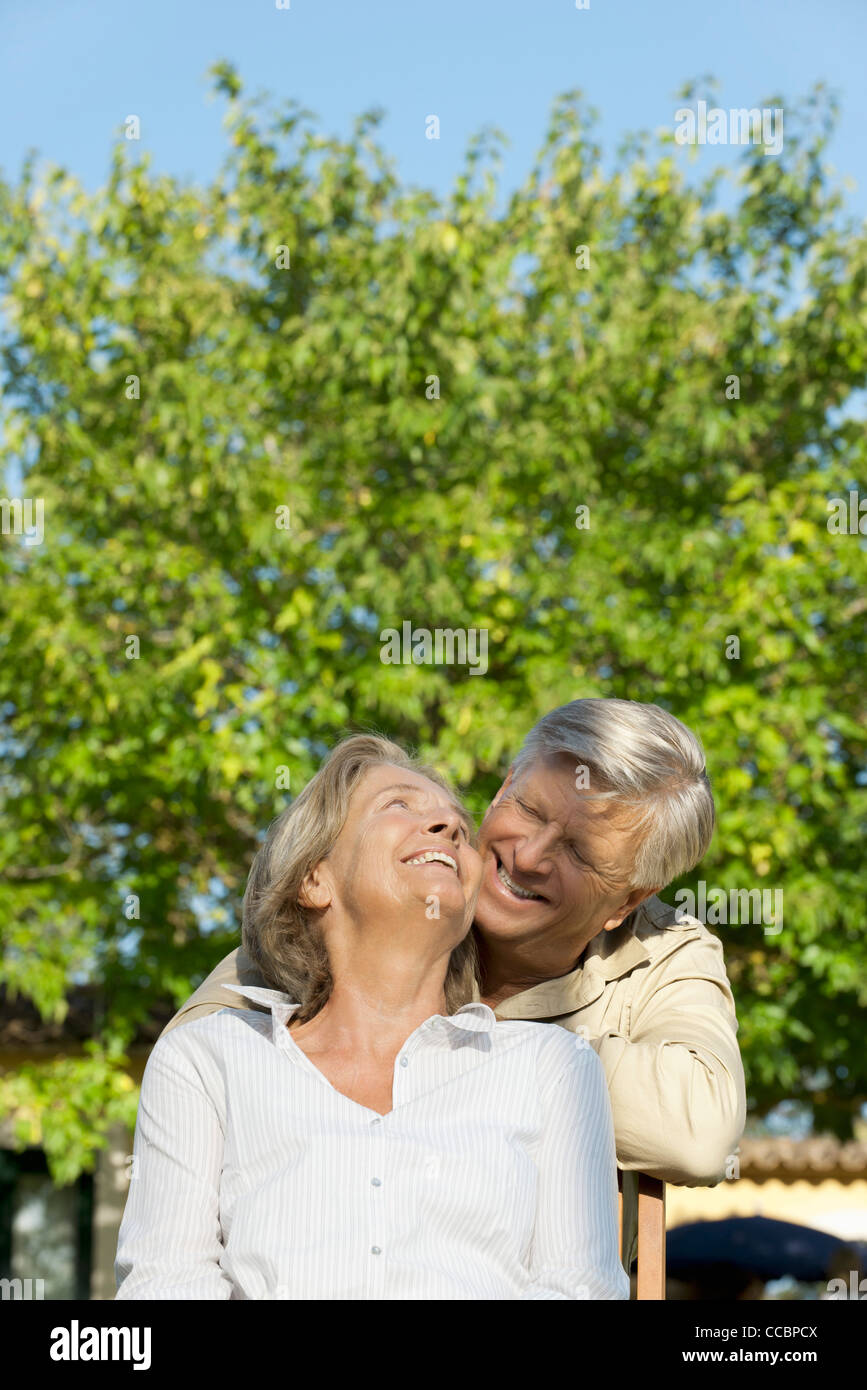 Senior couple spending time together outdoors Stock Photo