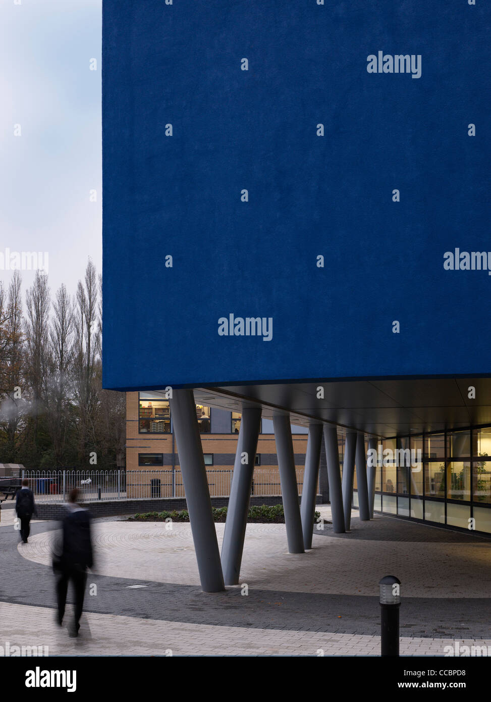 nailsea community school bristol aedas 2009 detail of main entrance