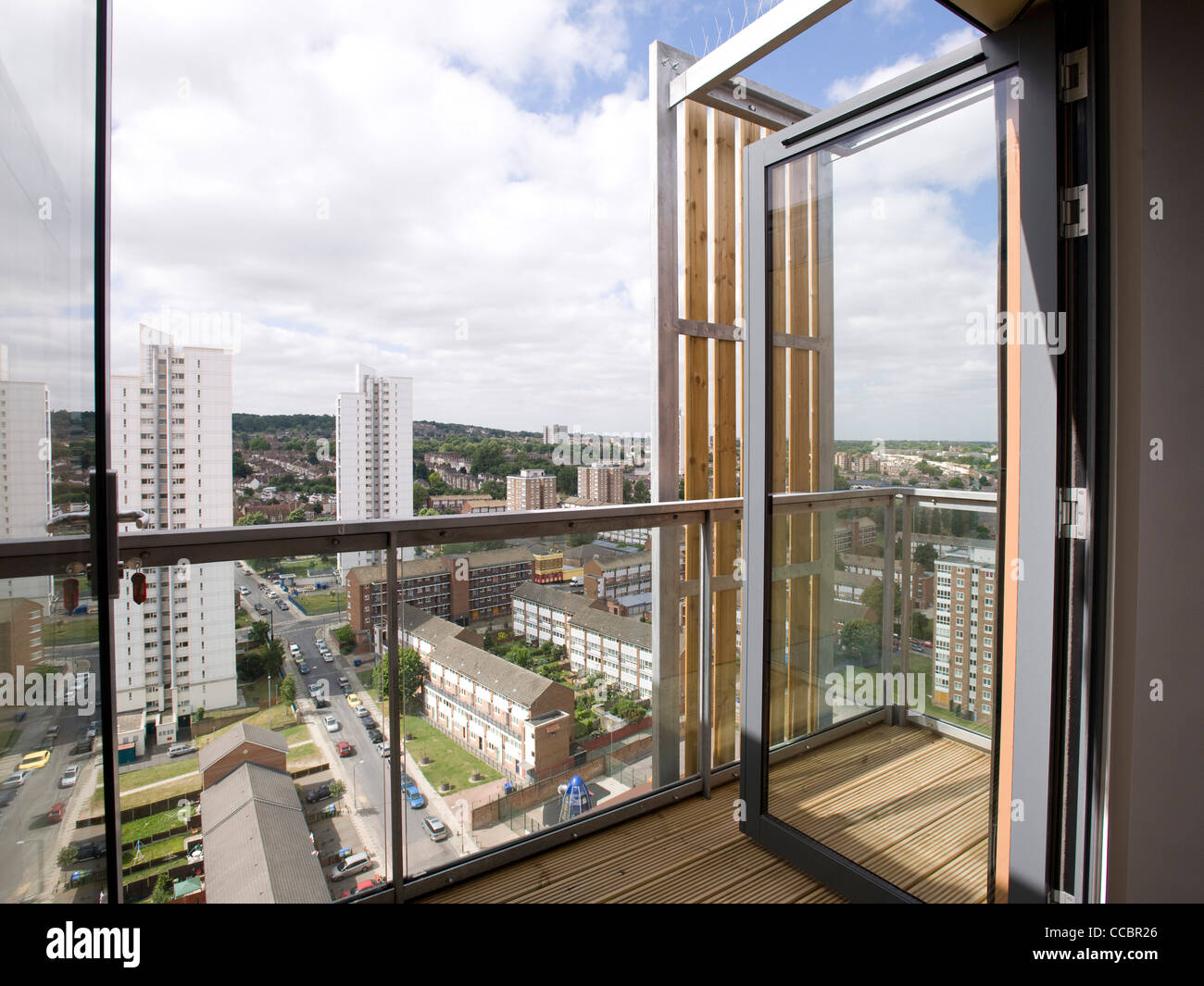Residential Tower Block Above Plumstead Station Stock Photo Alamy