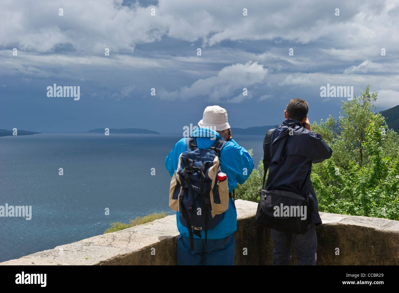 people and sea, cres island, croatia Stock Photo