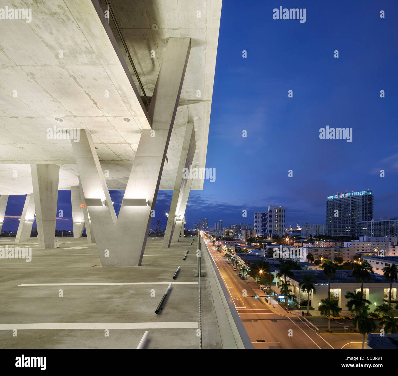 Parking Garage, Miami, United States, 2010 Stock Photo Alamy