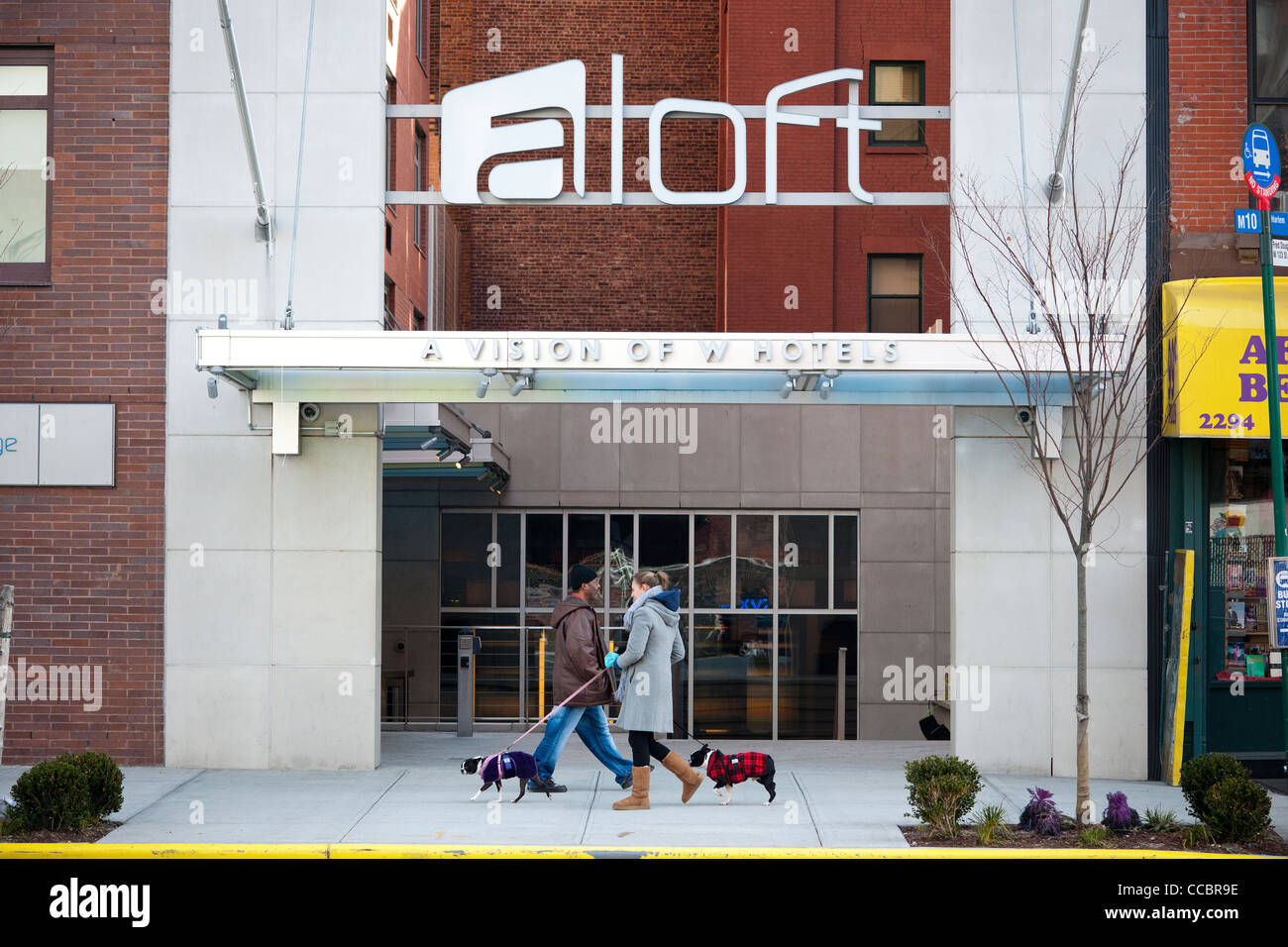 The new Aloft hotel in New York in Harlem Stock Photo