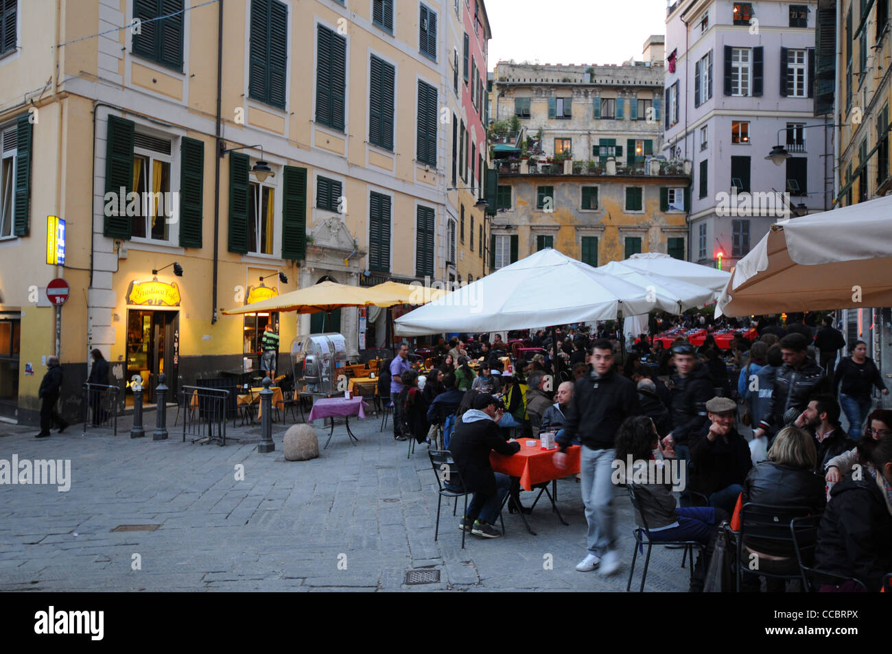 Piazza della Erbe, Genoa, Ligury, Italy, Europe Stock Photo - Alamy